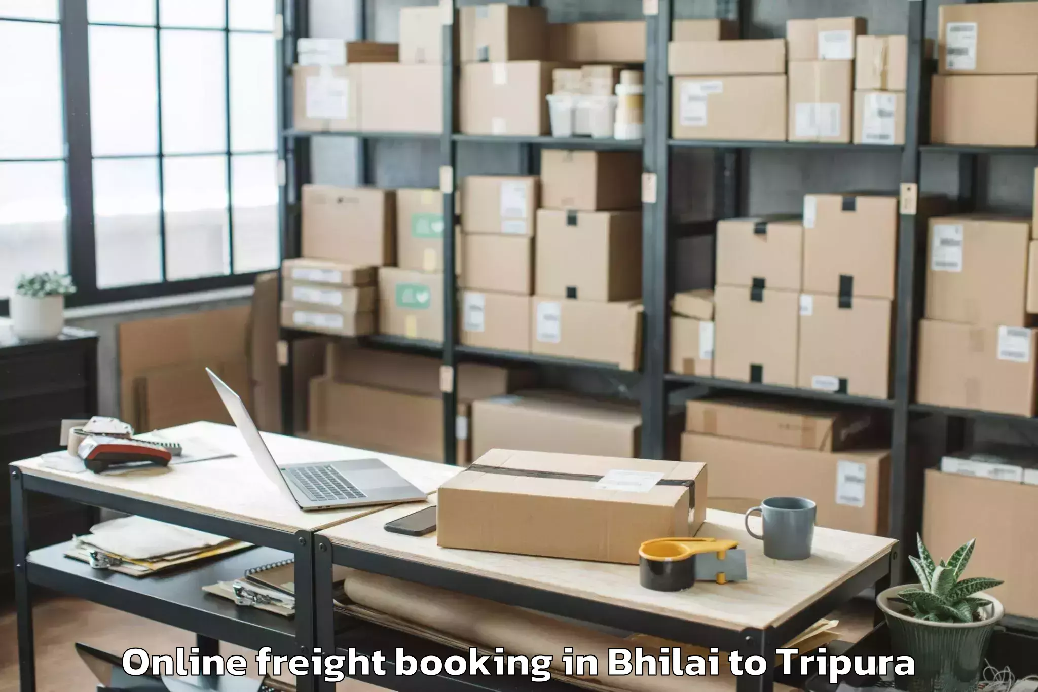 Discover Bhilai to Hezamara Online Freight Booking